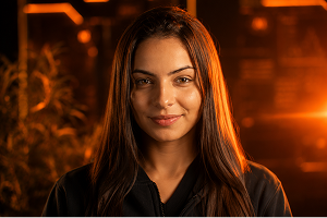 Mesma atriz de login, mas em foto de perfil